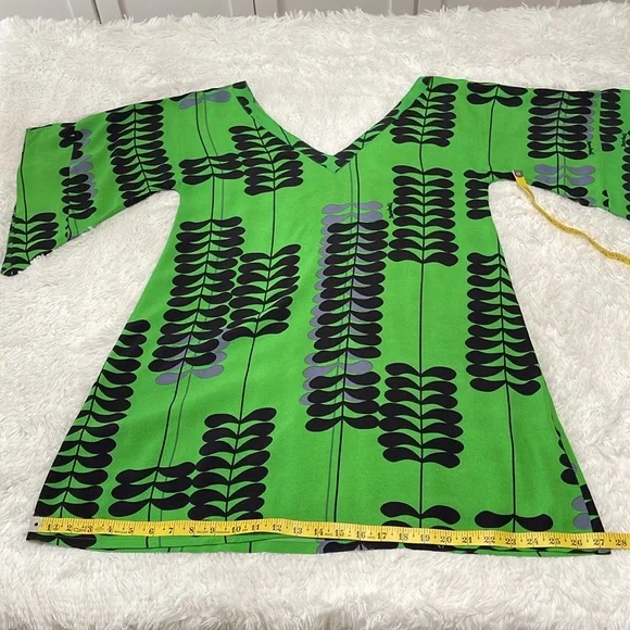 EUC Manuhealii Malie By The Sea Dress Pakalana Green and Black S - Picture 5 of 8
